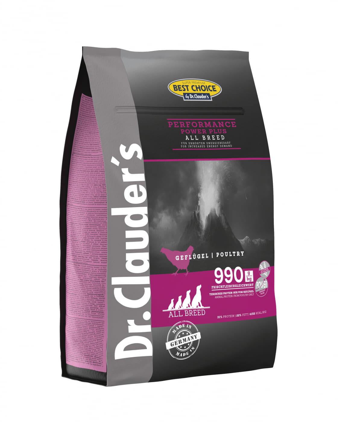 Dr Clauder's Best Choice Dog Dry Performance Power Plus – 5kg