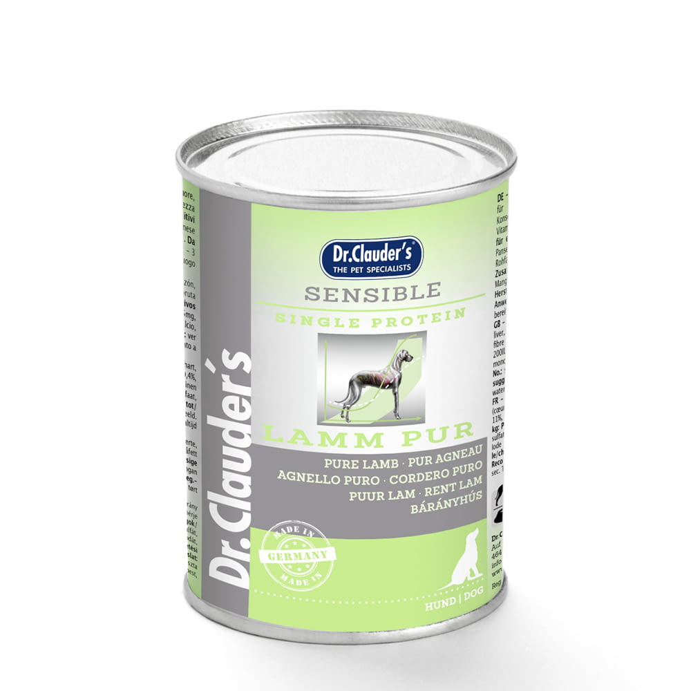 Dr. Clauder's Dog Wet Diet Sensitive Pure Lamb – 10kg