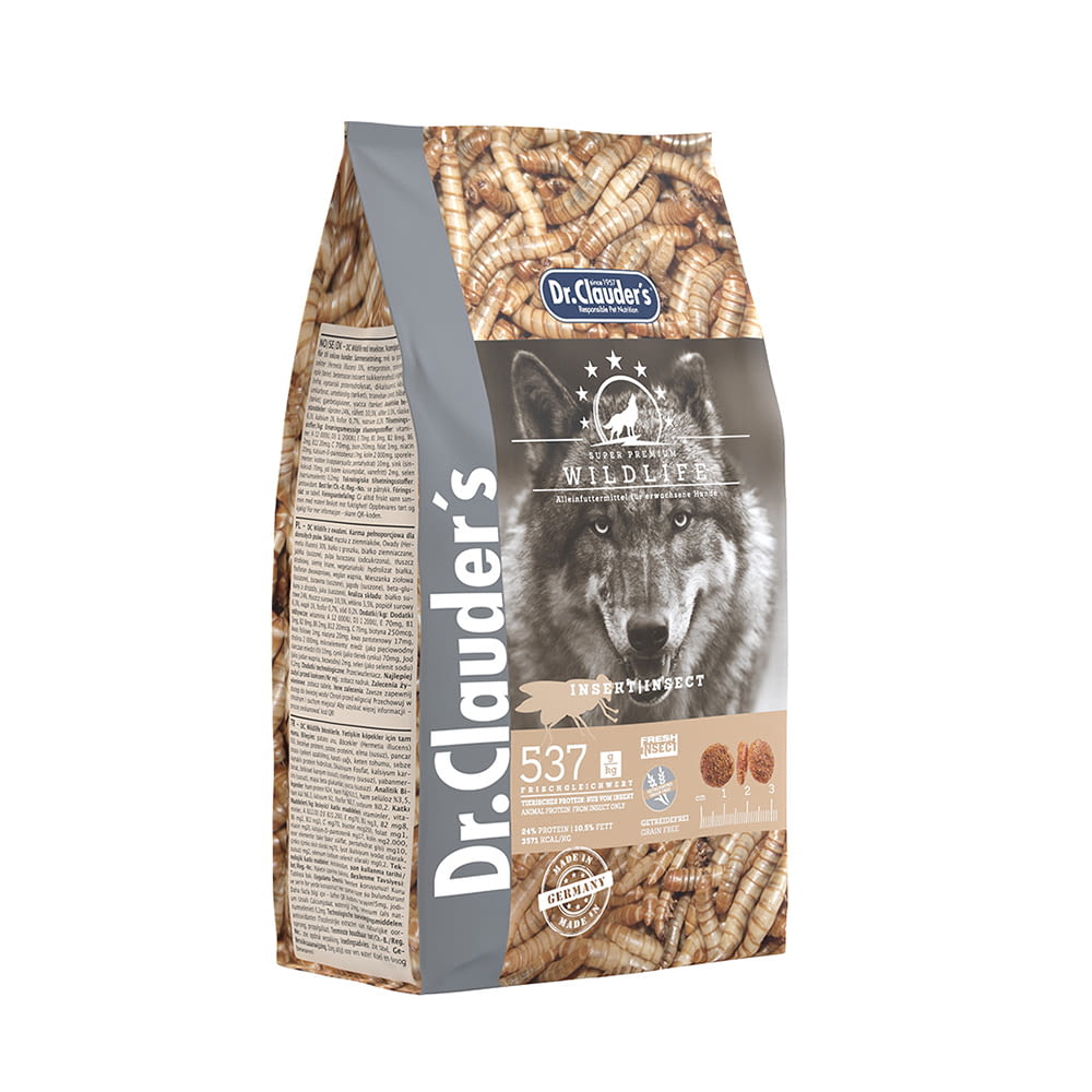 Dr Clauder's Best Choice Dog Dry Wildlife Protein Insects – 5kg