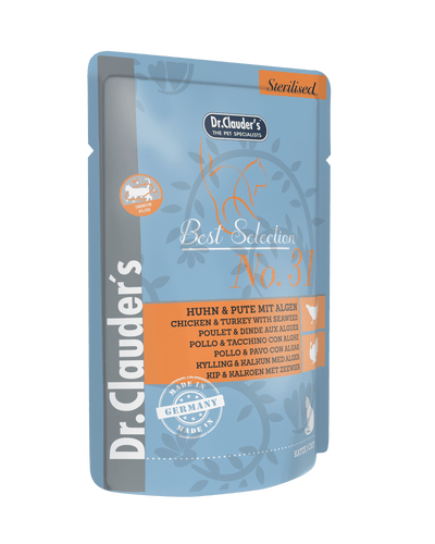 Dr. Clauder's No. 31 Chicken & Turkey With Seawead 85G Pouch