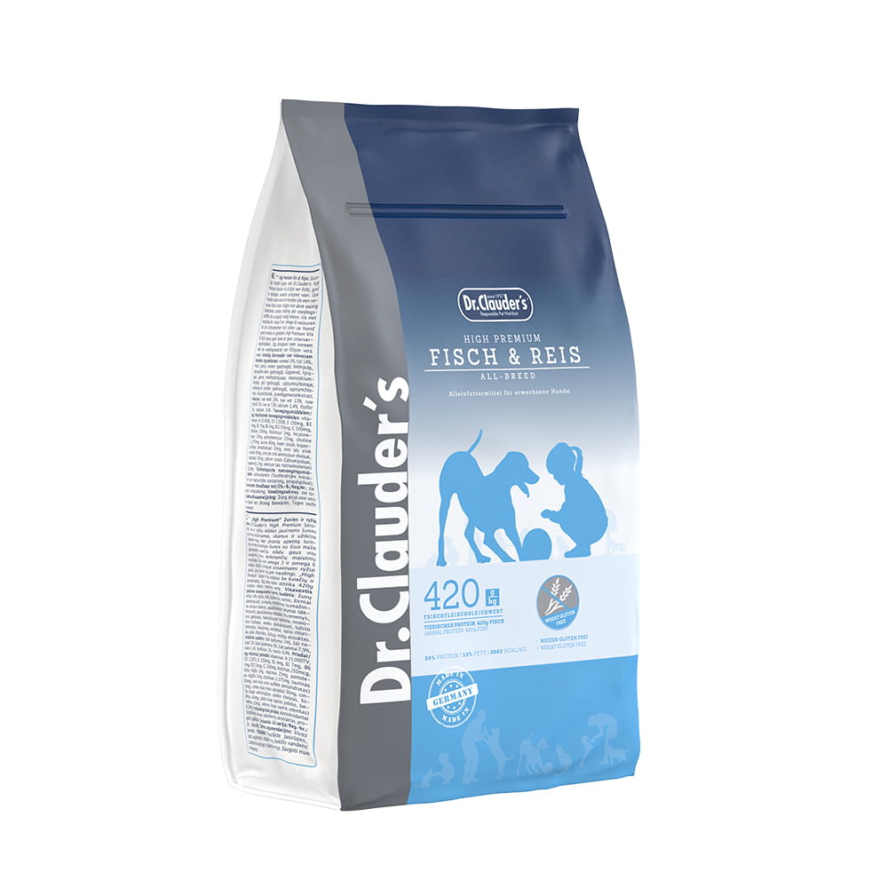 Dr Clauder's Dog Dry High Premium Fish And Rice – 1kg