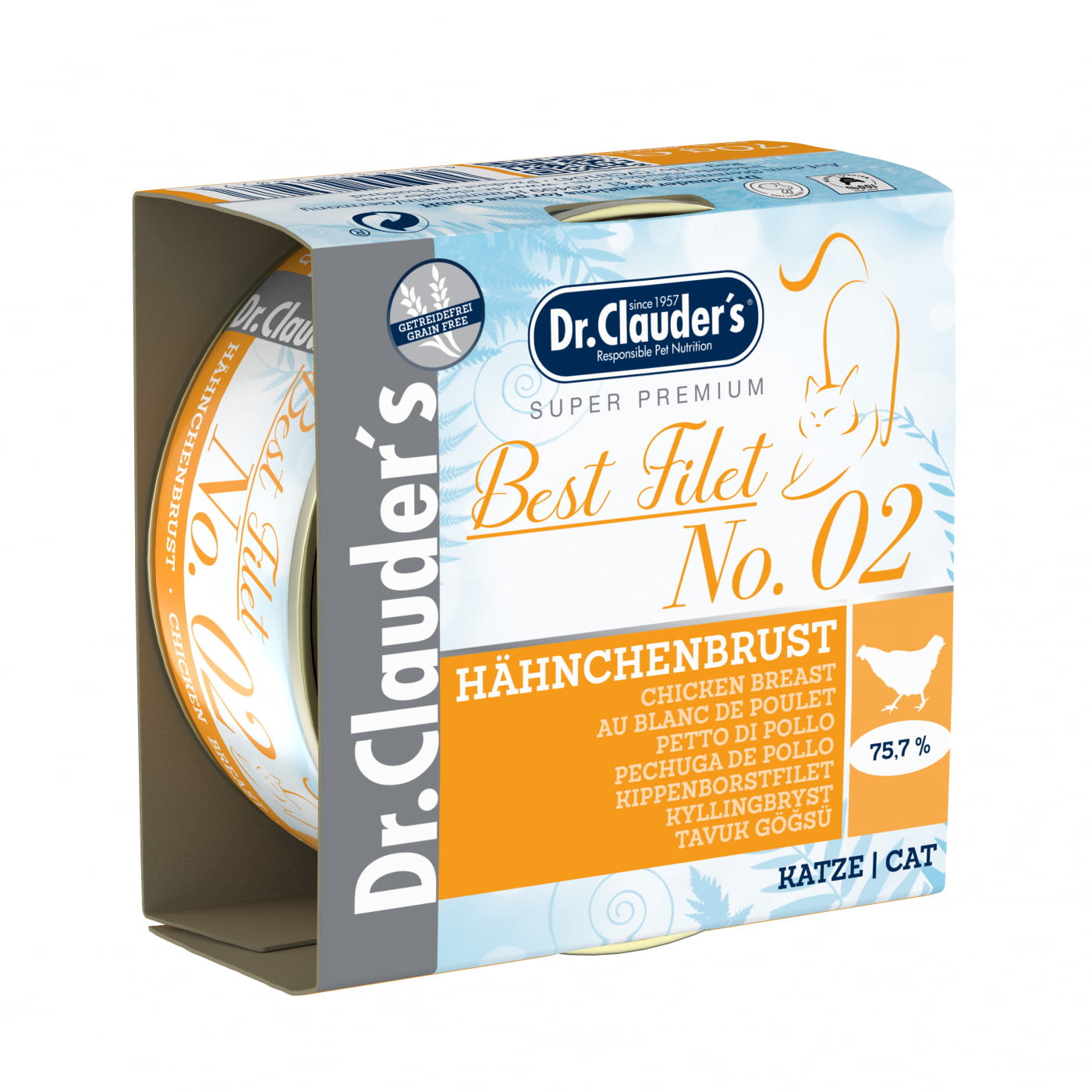 Dr. Clauder's No. 2 Chicken Breast 70G Tin