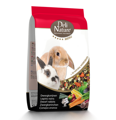 Deli Nature 5* Menu Dwarf Rabbits – 5kg