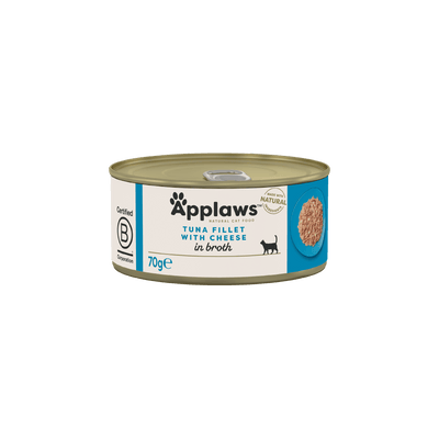 Applaws Tuna Fillet with Cheese in Broth 70g