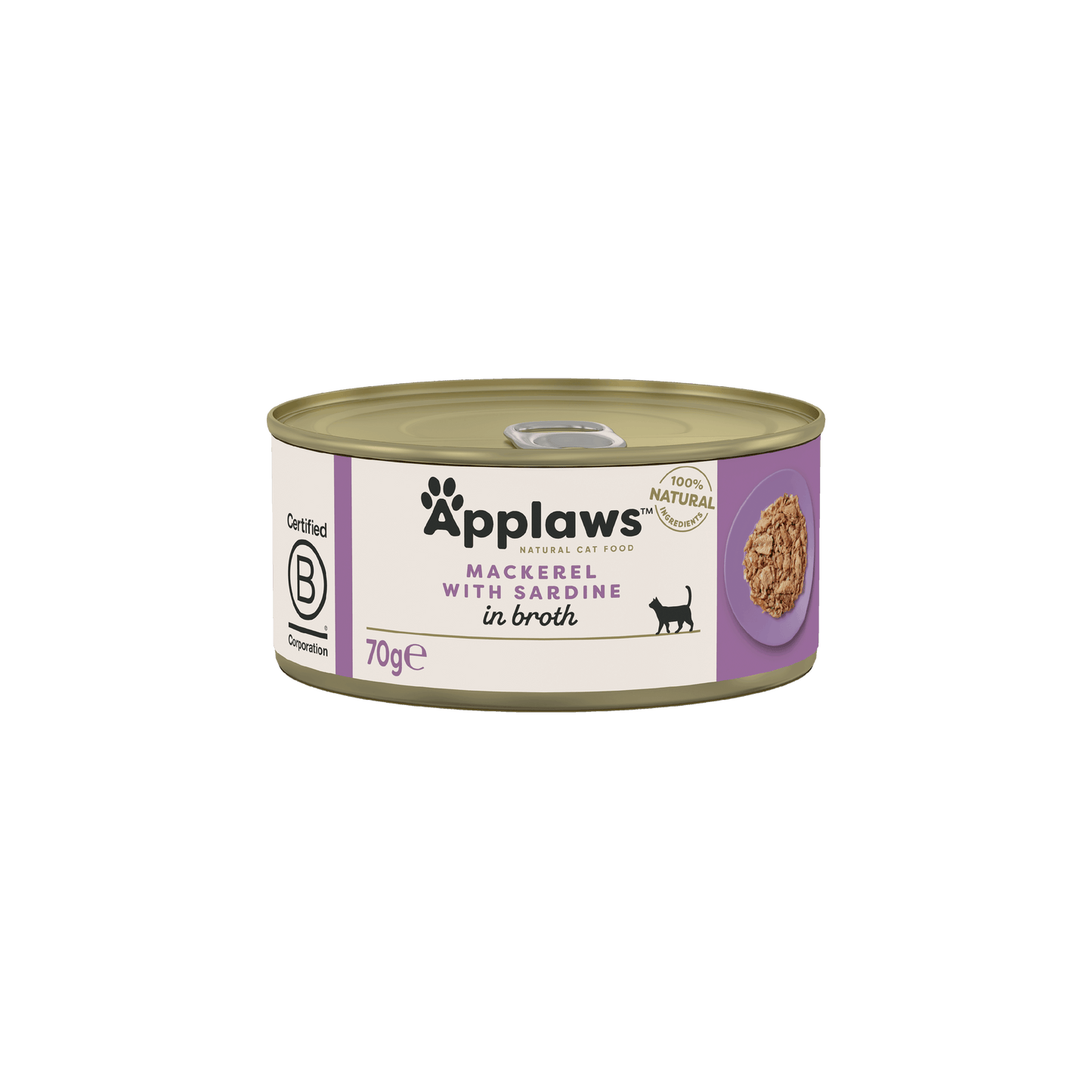 Applaws Mackerel with Sardine in Broth Tin 70g