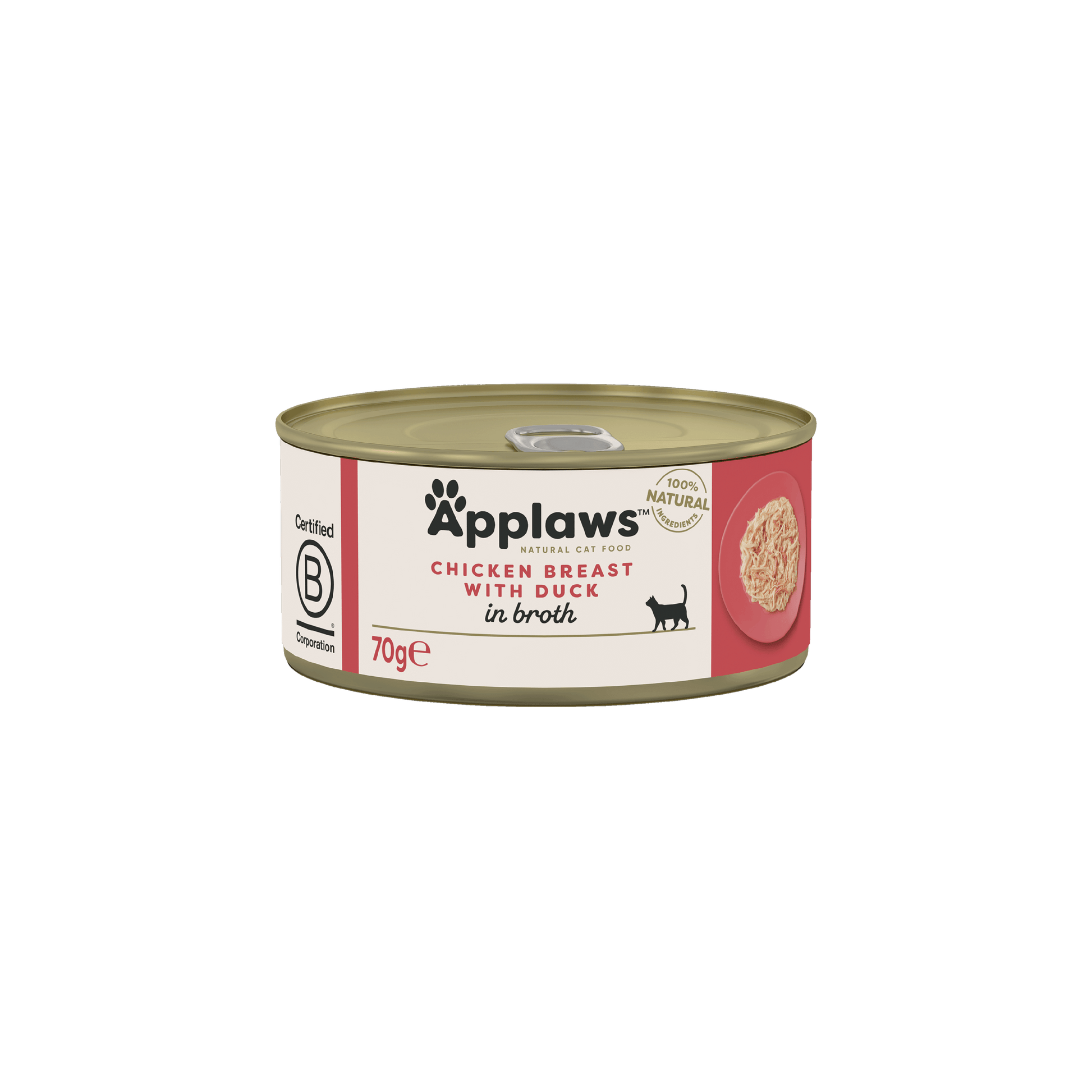 Applaws Chicken Breast with Duck in Broth 70g product packaging
