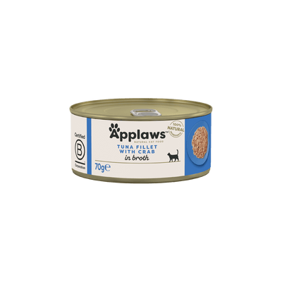 Applaws Tuna Fillet with Crab in Broth 70g