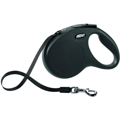 Trixie flexi New CLASSIC, tape leash, M: 5 m, black