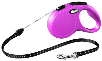 Trixie flexi New CLASSIC, cord leash, S: 5 m, pink