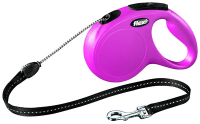 Trixie flexi New CLASSIC, cord leash, M: 5 m, pink