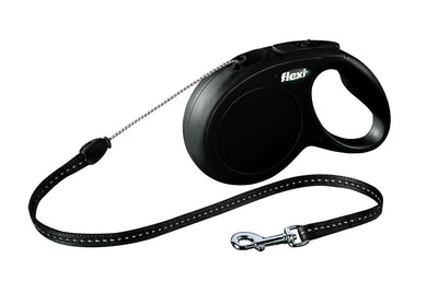 Trixie flexi New CLASSIC, cord leash, S: 8 m, black