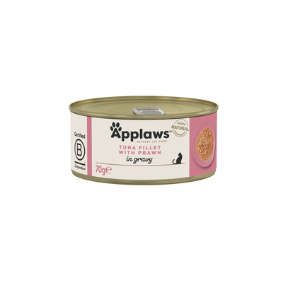 Applaws Tuna Fillet with Prawn in Broth 70g
