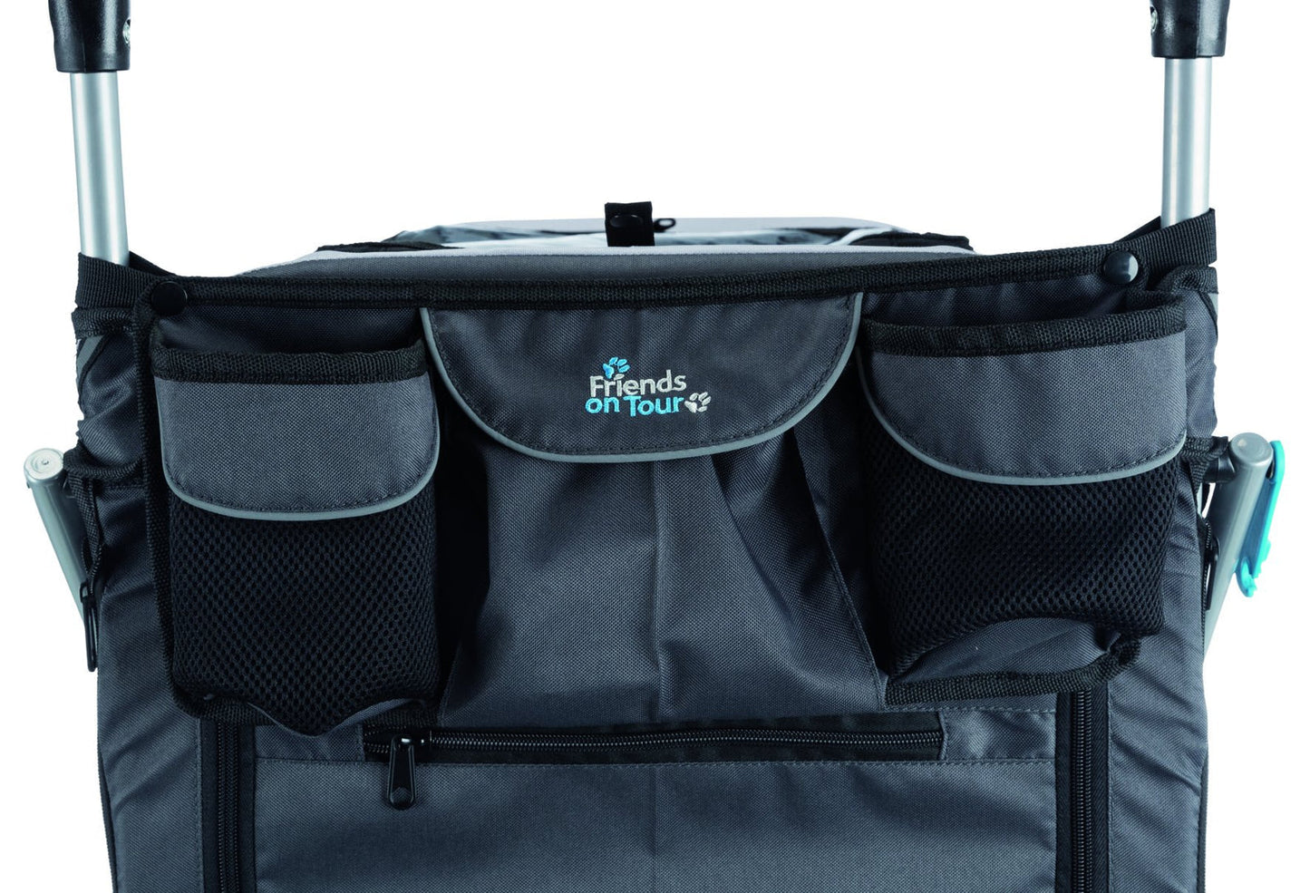 Trixie Bicycle trailer, quick-fold, S: 58 x 93 x 74/114 cm, grey