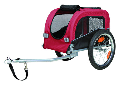 Trixie Bicycle trailer, S: 53 x 60 x 60 (117) cm, black/red