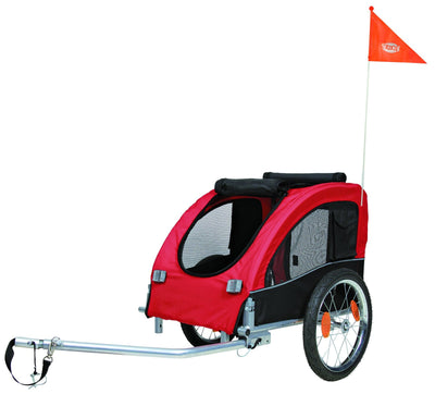 Trixie Bicycle trailer, M: 63 x 68 x 75 (137) cm, black/red