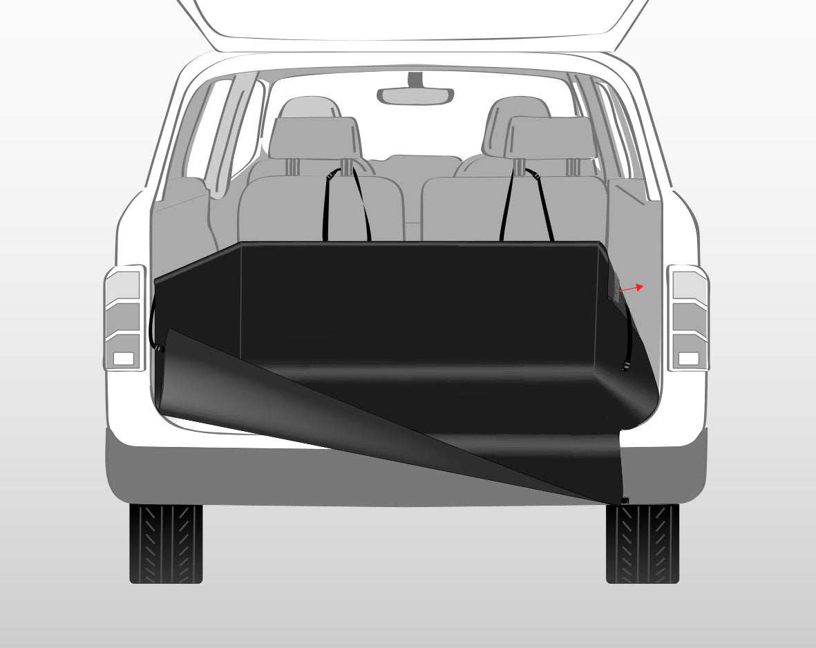 Trixie Car boot cover, 1.64 x 1.25 m, black