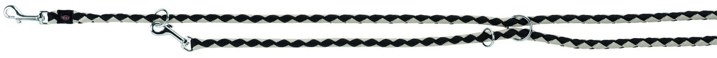 Trixie Cavo adjustable lead, S-M: 2.00 m/.diam12 mm, black/graphite