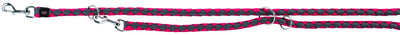 Trixie Cavo adjustable leash, L-XL: 2.00 m/diam. 18 mm, fuchsia-graphite