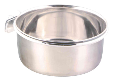 Trixie Stainless steel bowl with screw attachment, 600 ml/diam. 12 cm