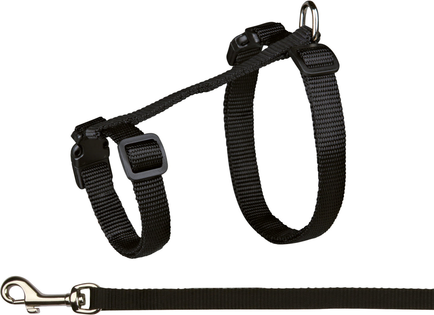 Trixie Cat harness with leash, XL, nylon, 34ƒ??57 cm/13 mm, 1.20 m