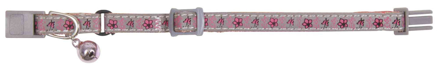 Trixie Junior kitten collar, reflective, flower motif,