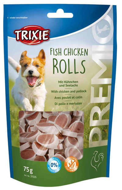 Trixie PREMIO Rolls, chicken and pollock, 75 g