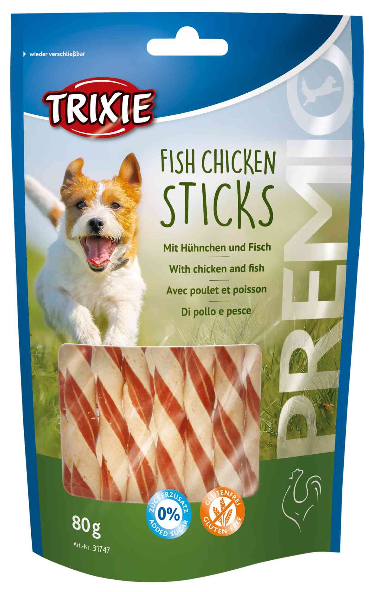 Trixie PREMIO Fish Chicken Sticks, 80 g