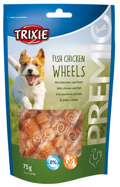 Trixie PREMIO Fish Chicken Wheels, 75 g