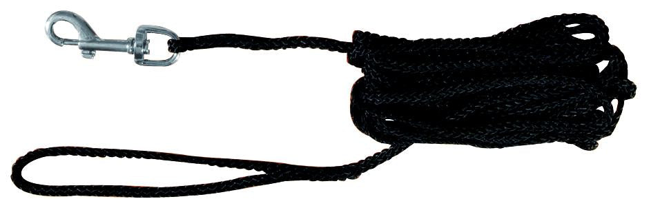 Trixie Tracking leash, 5 m/diam. 5 mm, black