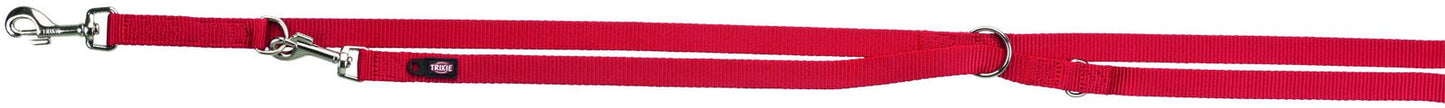 Trixie Premium adjustable leash, M-L: 2.00 m/20 mm, red