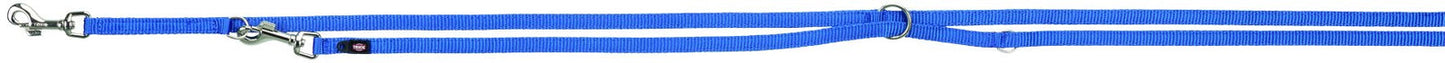 Trixie Premium adjustable leash, double, XS-S: 2.00 m/15 mm, royal blue