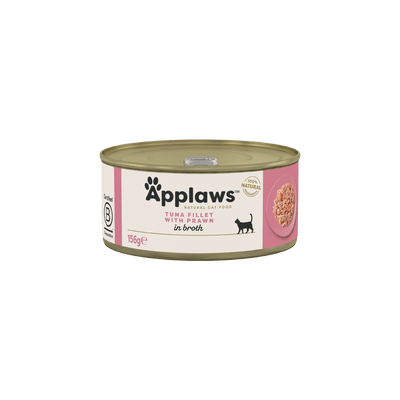 Applaws Tuna Fillet with Prawn in Broth Tin 156g