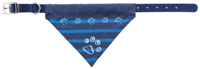 Trixie Nylon collar with neckerchief, M-L: 43-55 cm/25 mm, indigo