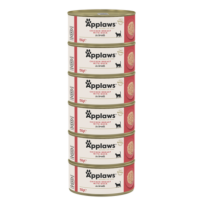Applaws Chicken Breast with Duck in Broth Tin 156g