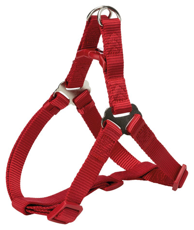 Trixie Premium One Touch harness, S: 40-50 cm/15 mm, red