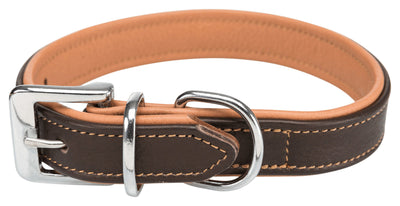 Trixie Active Comfort collar, S: 31-37 cm/25 mm, brown/light brown