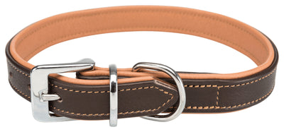Trixie Active Comfort collar, M: 39-46 cm/25 mm, brown/light brown