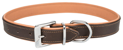 Trixie Active Comfort collar, L-XL: 52-63 cm/35 mm, brown/light brown