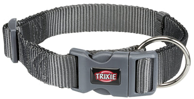 Trixie Premium collar, L-XL: 40-65 cm/25 mm, graphite