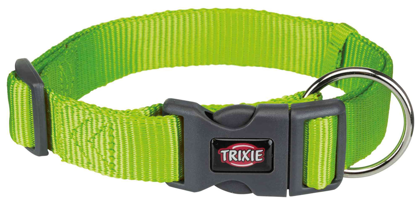 Trixie Premium collar, L-XL: 40-65 cm/25 mm, apple