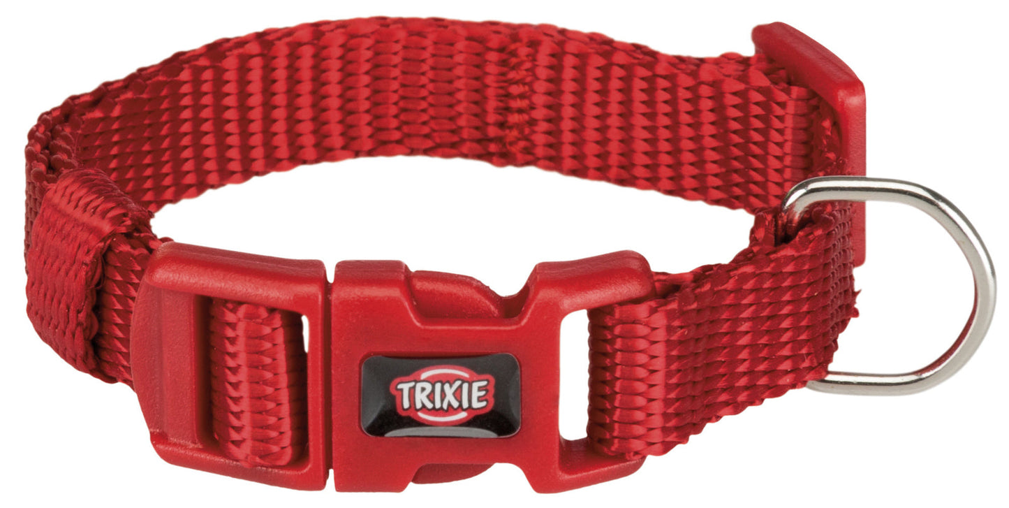 Trixie Premium collar, XXS-XS: 15-25 cm/10 mm, red