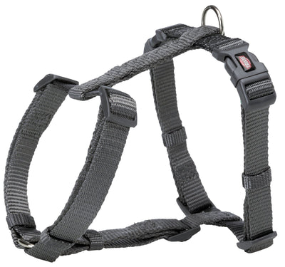 Trixie Premium H-harness, XS-S: 30-44 cm/10 mm, graphite