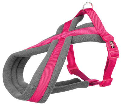 Trixie Premium touring harness, M: 45-80 cm/25 mm, fuchsia