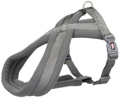 Trixie Premium touring harness, L-XL: 70-110 cm/25 mm, graphite