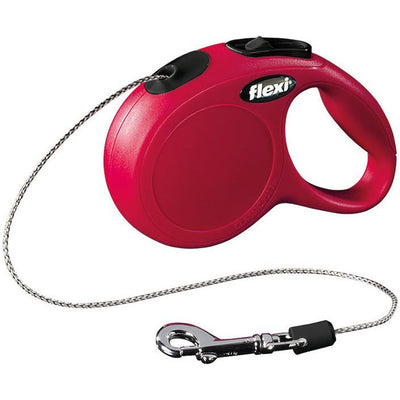 Trixie flexi New CLASSIC, cord leash, xS: 3 m, red