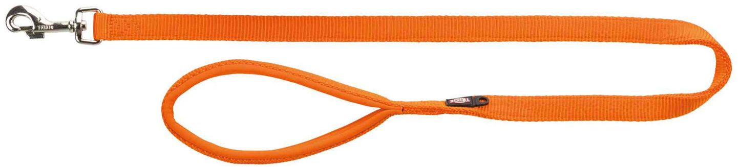 Trixie Premium leash, XS-S: 1.20 m/15 mm, papaya