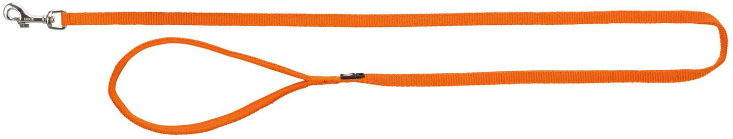 Trixie Premium leash, L-XL: 1.00 m/25 mm, papaya