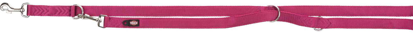 Trixie Premium adjustable leash, XS: 2.00 m/10 mm, fuchsia