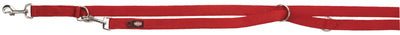 Trixie Premium adjustable leash, double, M-L: 2.00 m/20 mm, red