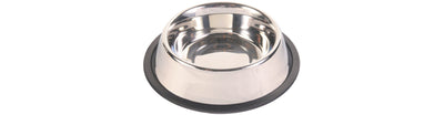 Trixie Stainless steel bowl, rubber base ring, 0.9 l/diam. 23 cm